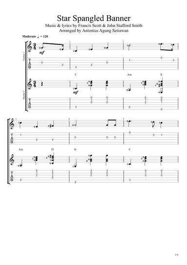 The Star Spangled-Banner (arr. Antonius Agung Setiawan)
