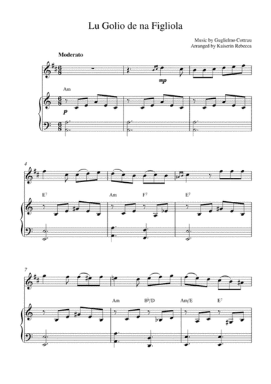 Lu Golio de na Figliola (arr. Kaiserin Rebecca)