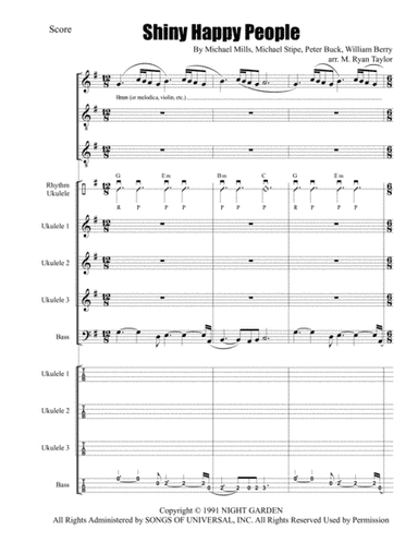 Shiny Happy People (arr. M. Ryan Taylor)