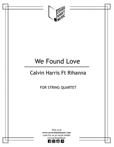 We Found Love (arr. Jose Quintana)