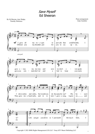 Save Myself (arr. Antje Günther)