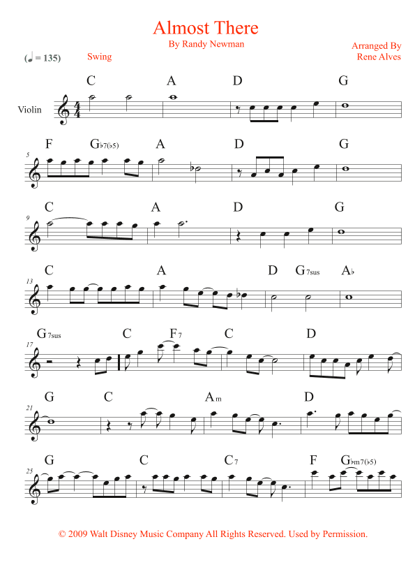 Almost There (arr. Rene Alves)