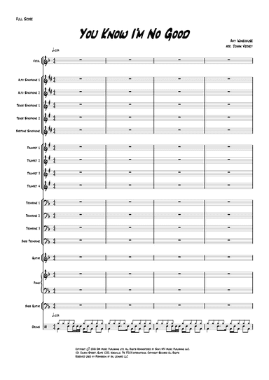 You Know I'm No Good (arr. Johan Verhey)