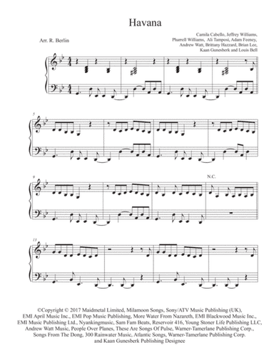 Havana (arr. Rhonda Berlin)