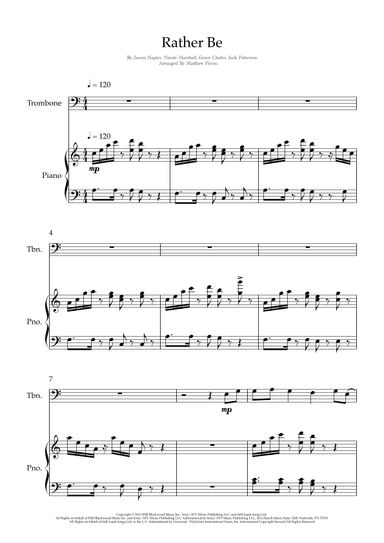 Rather Be (arr. Matthew pyeon)