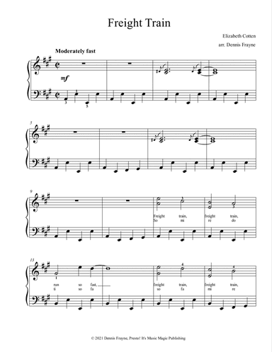 Freight Train (arr. Dennis Frayne)