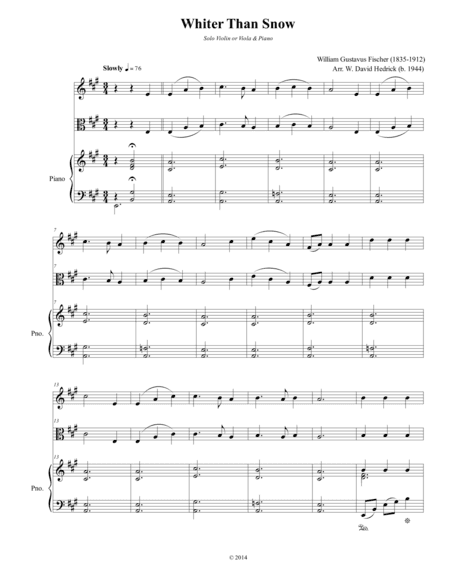 Whiter Than Snow (arr. W. David Hedrick)