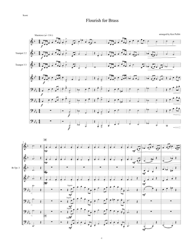 Flourish for Brass (with parts)
