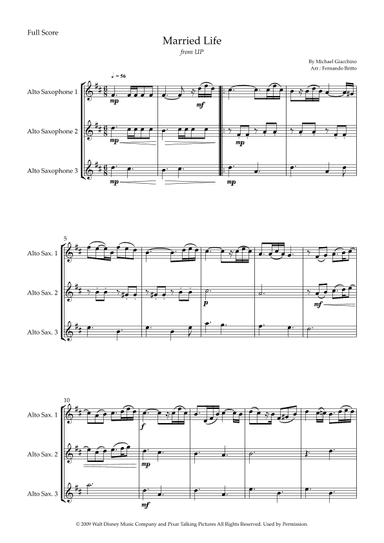 Married Life (arr. Fernando Britto)