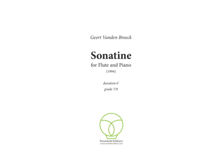 Sonatine for Flute and Piano
