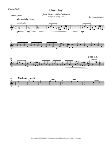 One Day (arr. Sherry Lewis)