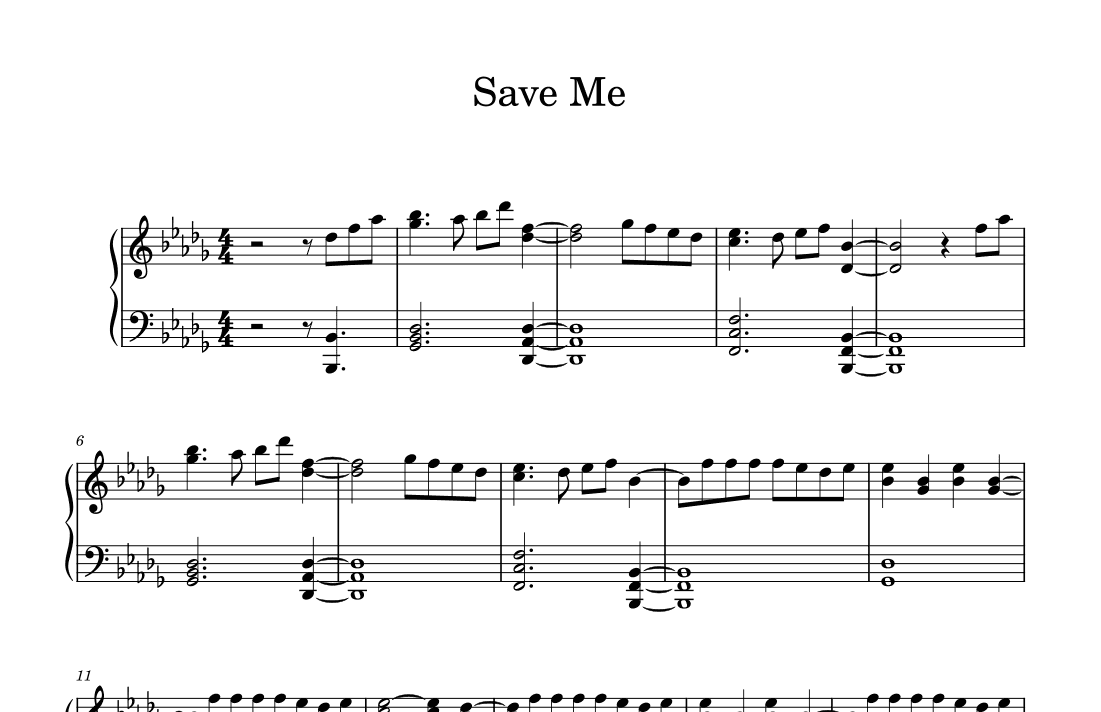 Save Me (arr. MrTanKpop)
