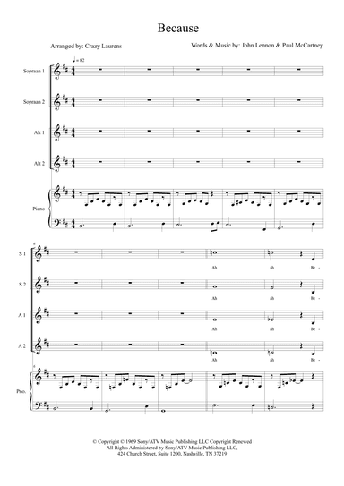 Because (arr. Crazy Laurens)