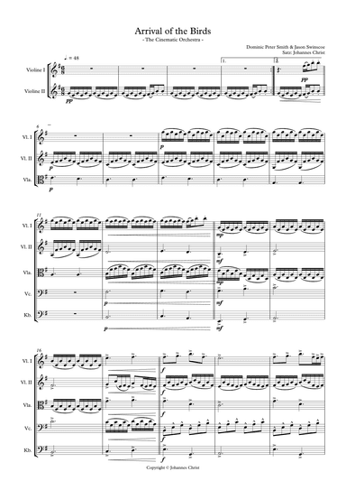 Arrival Of The Birds (arr. Johannes Christ)