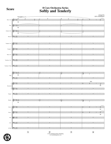 Softly and Tenderly - 8 Core Orchestra (arr. Jeff D. Anderson)