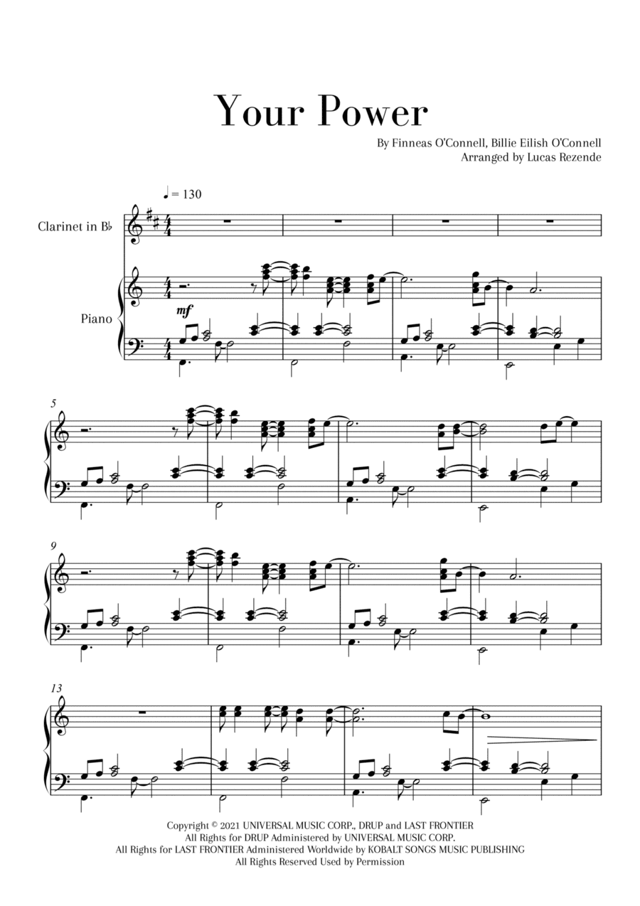 Your Power (arr. Lucas Rezende)