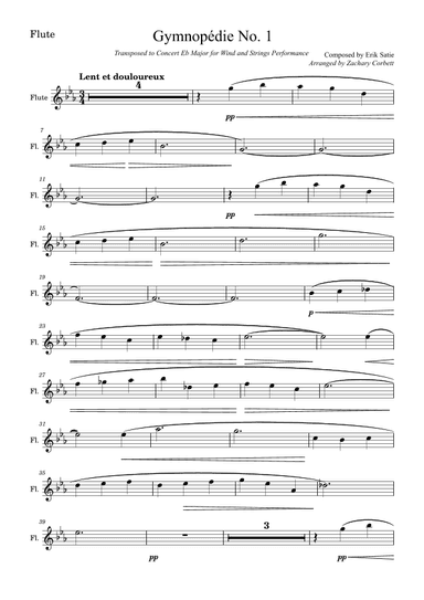 Gymnopédie No. 1 (arr. Zachary Corbett)