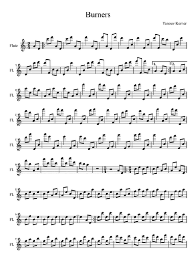 Burners (A Song for Flute)