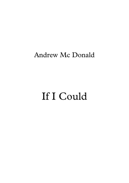 If I Could