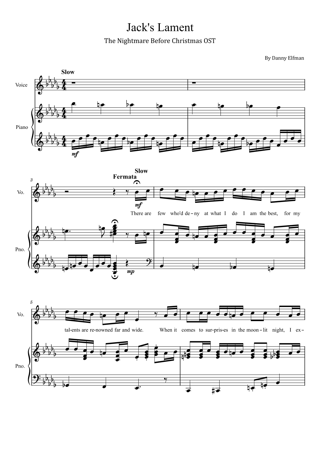 Jack's Lament (arr. poon)