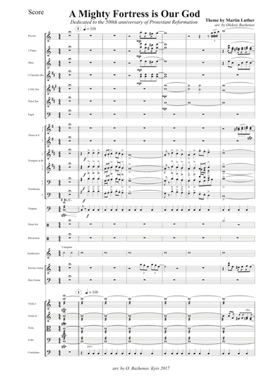 A Mighty Fortress is Our God (Score and Parts)