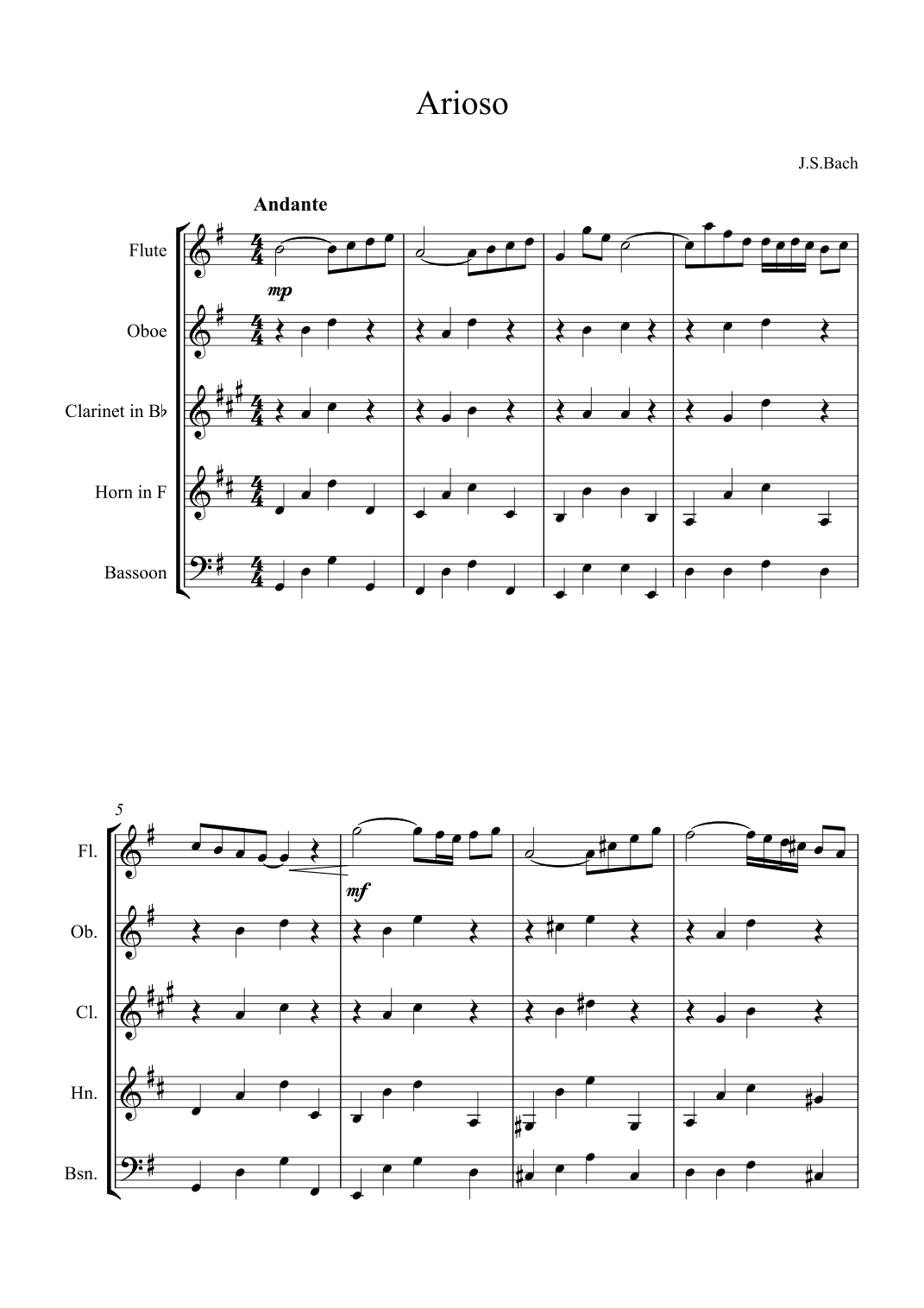 Arioso (arr. Alex Nunes Rodrigues)