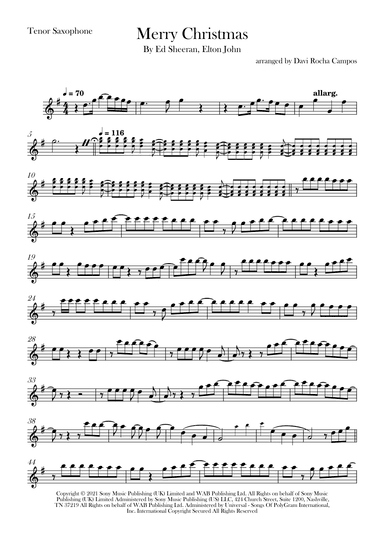 Merry Christmas (arr. Davi Rocha Campos)