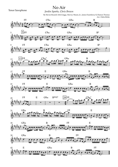 No Air (arr. Fabio Britto)