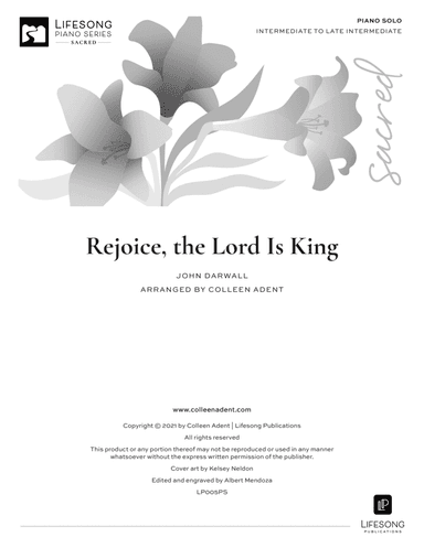 Rejoice, the Lord Is King (arr. Colleen Adent)