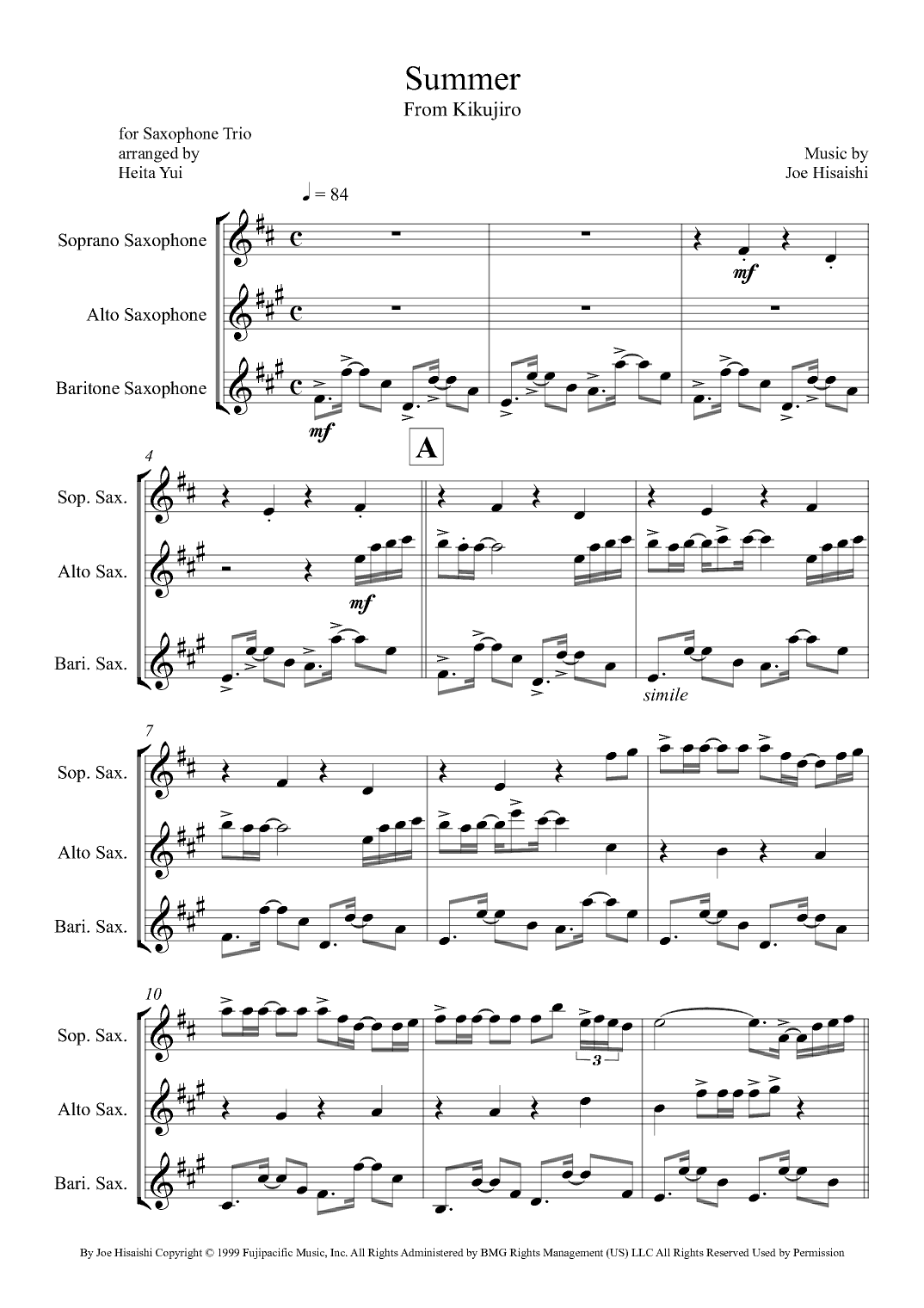 Summer (arr. Heita Yui)