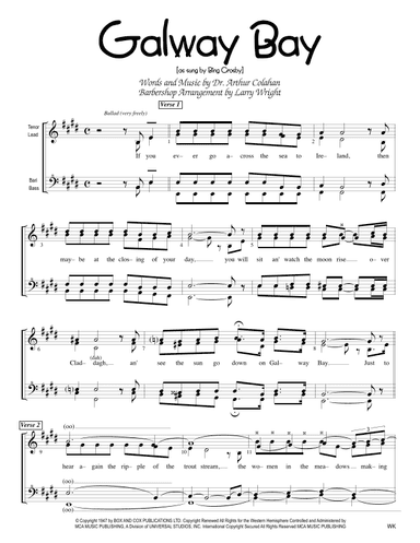 Galway Bay (arr. Larry Wright)