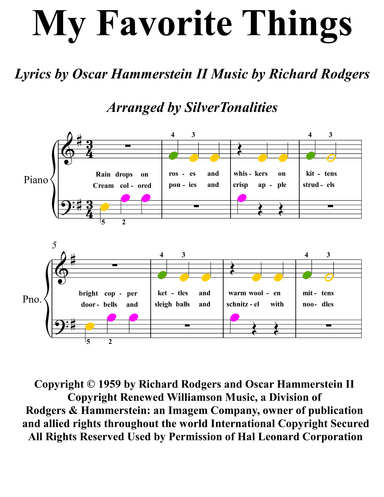 My Favorite Things (arr. SilverTonalities)