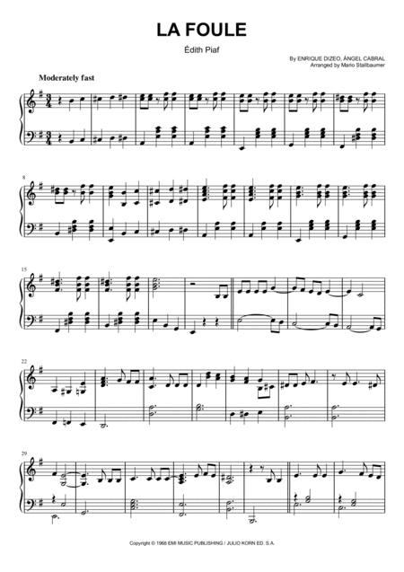 La Foule (arr. Mario Stallbaumer)