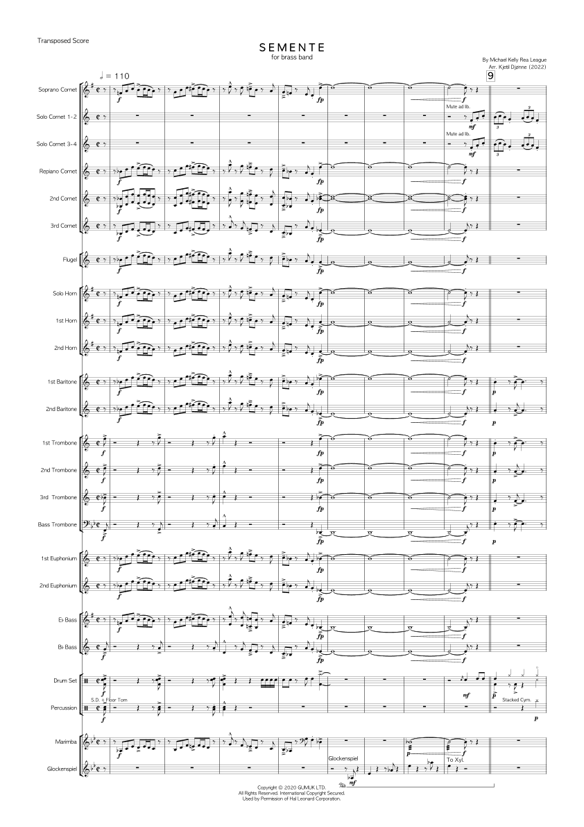 Semente (arr. Kjetil Djønne)