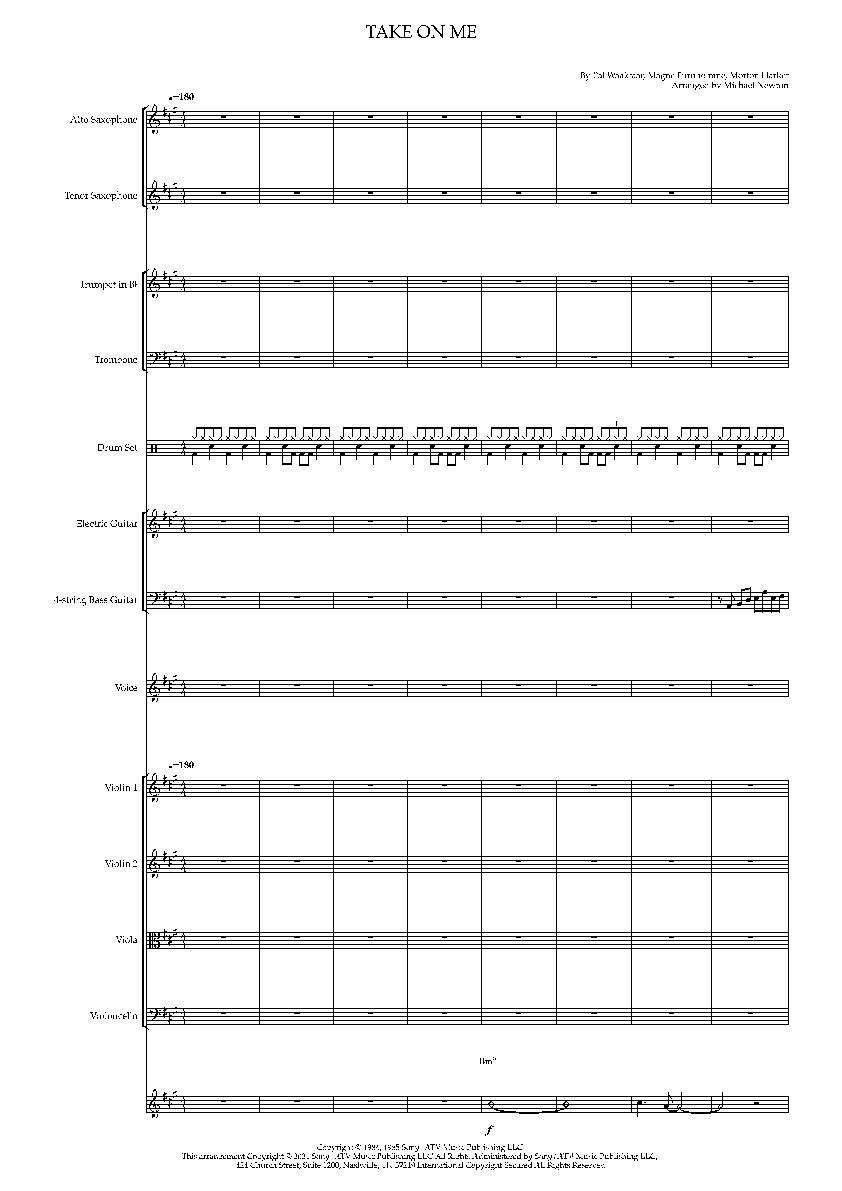 Take On Me (arr. Michael Newton)