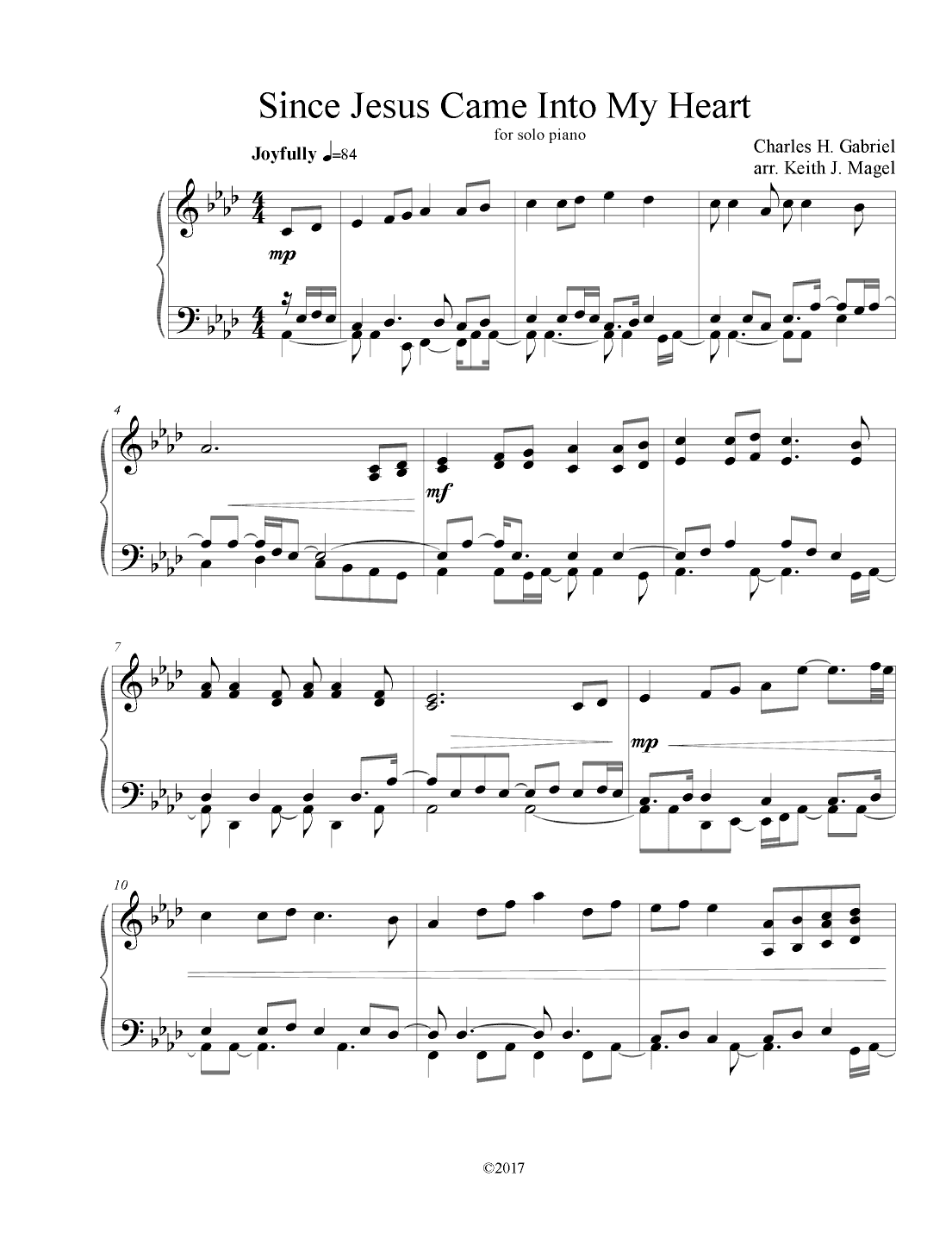 Since Jesus Came Into My Heart (arr. Keith James)