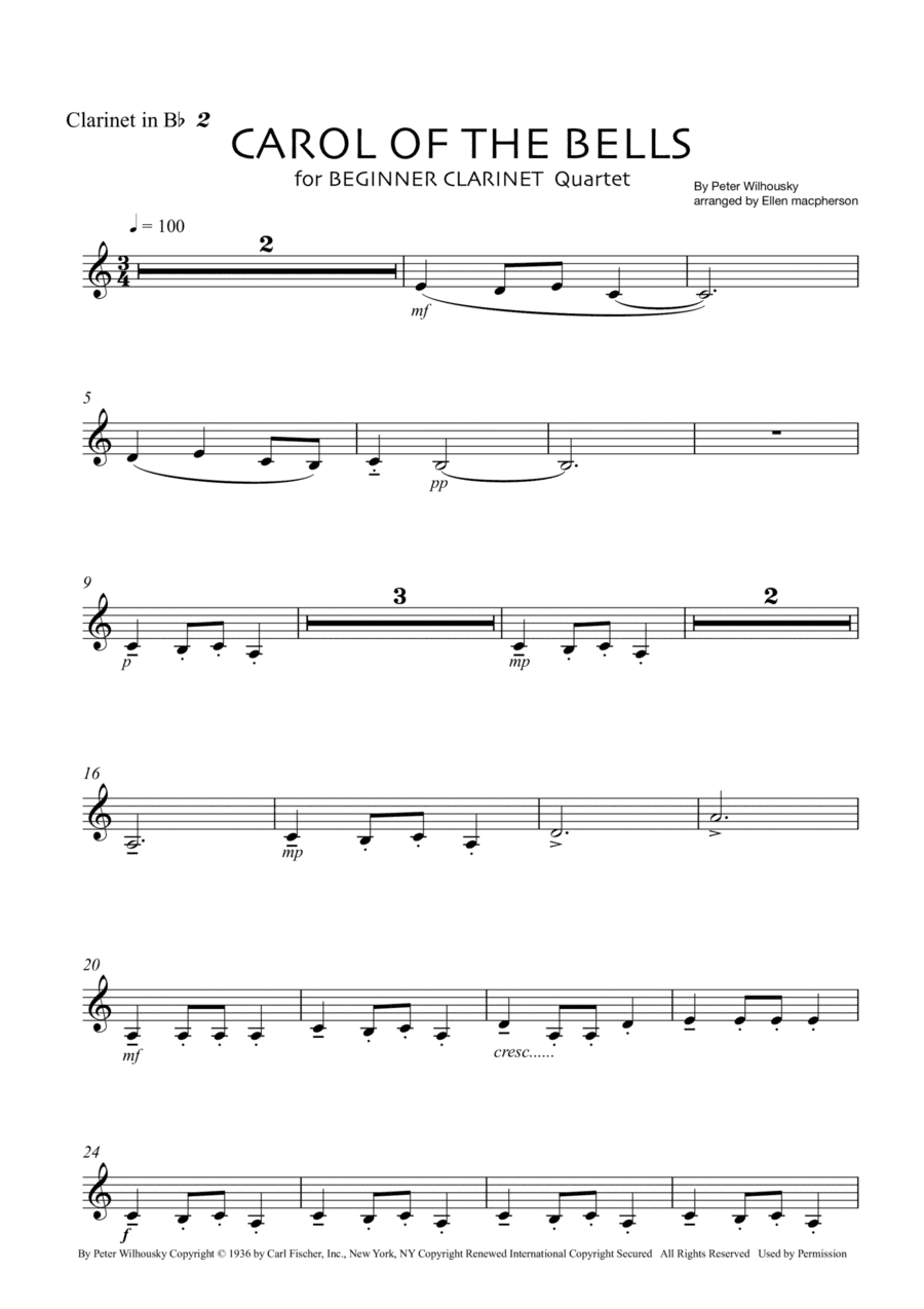 Carol Of The Bells (arr. Ellen Macpherson)
