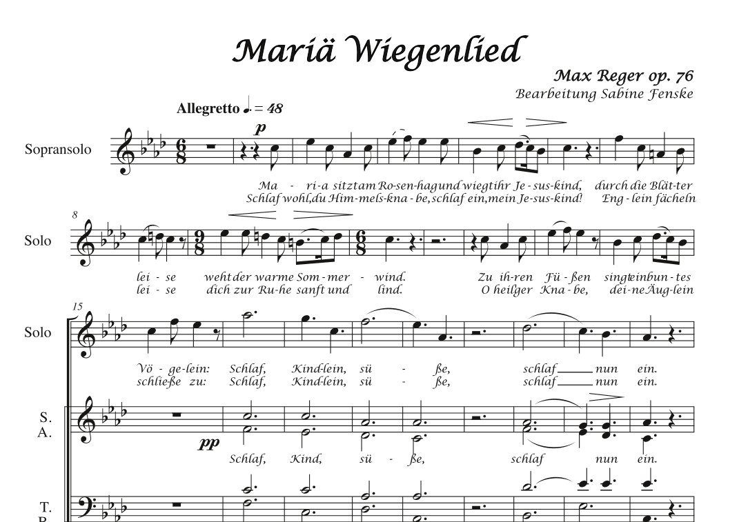 Mariae Wiegenlied (Maria’s Lullabye) (arr. Sabine Fenske)