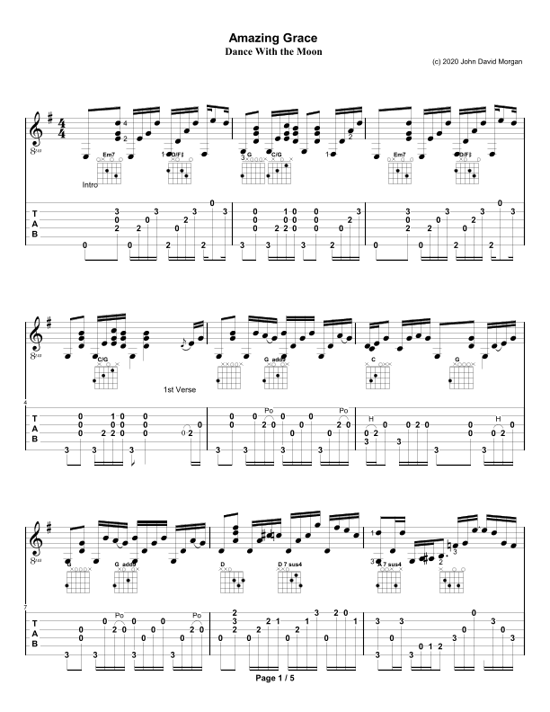 Amazing Grace (arr. John David Morgan)