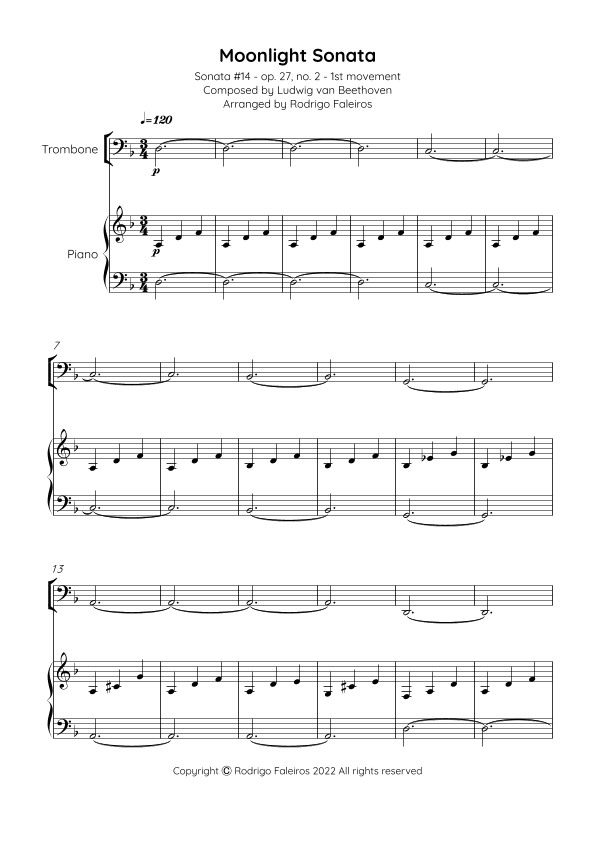 Moonlight Sonata (arr. Rodrigo Faleiros)