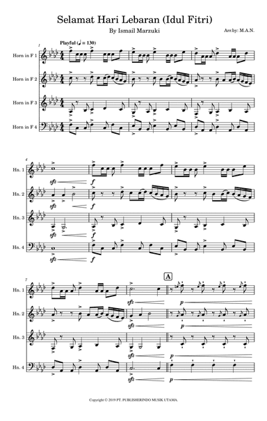 Selamat Hari Lebaran (arr. Azrai Norzuki (M.A.N.))
