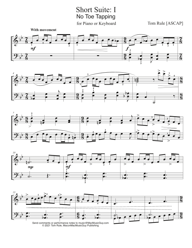 Short Suite - all 3 movements