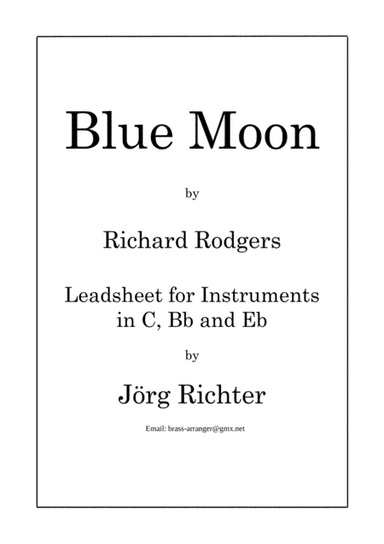 Blue Moon (arr. Jörg Richter)