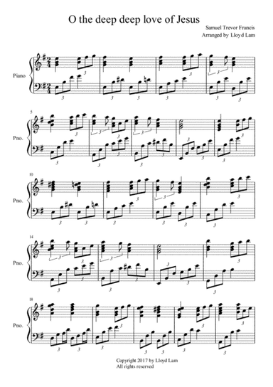 O the deep deep love of Jesus (arr. Lloyd T. Lam)