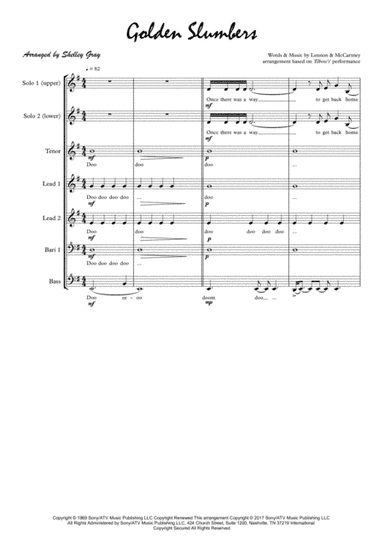 Golden Slumbers (arr. Shelley Gray)