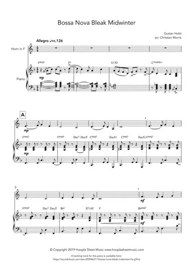 Bossa Nova Bleak Midwinter (arr. Christian Morris)