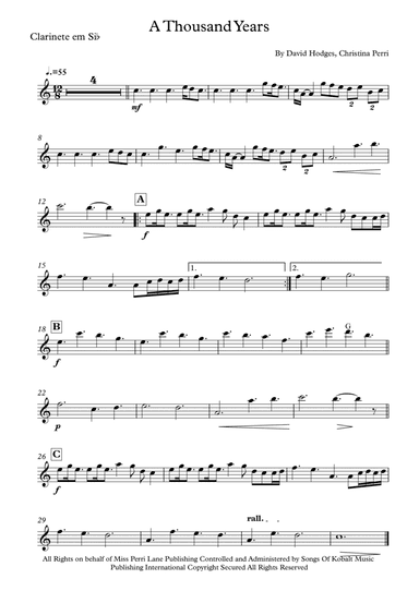 A Thousand Years (arr. Vinicius Louzada)