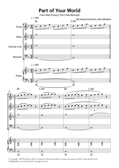 Part Of Your World (reprise) (arr. Jackson Spindler)