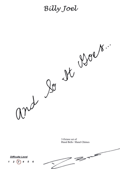 And So It Goes (arr. Copyright (c) - RpB Music 2017)