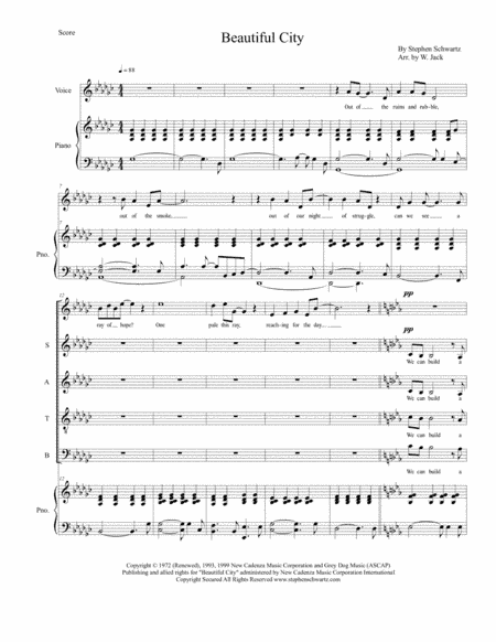 Beautiful City (arr. Walter Jack)